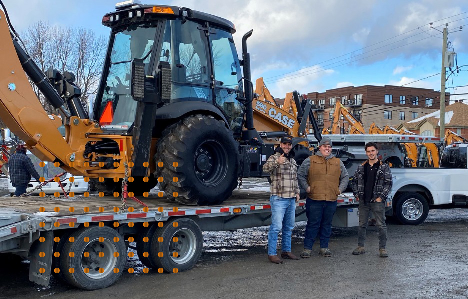 Excavateurs avec excavatrice